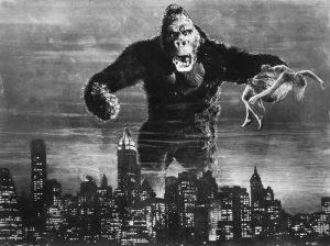 Kadr z filmu King Kong z roku 1933.